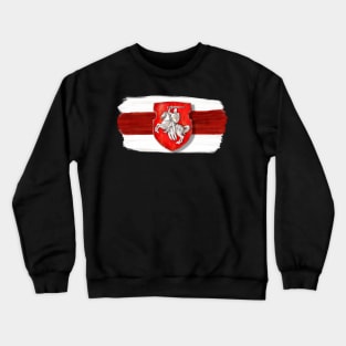 Belarus old flag and coat of arms Crewneck Sweatshirt